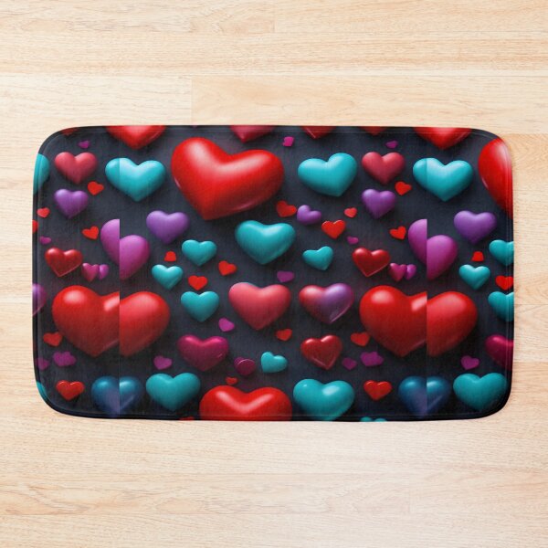 Item preview, 3D Colorful Hearts iPhone Case designed and sold by Luxury Gold & Dark Aesthetic Designs.