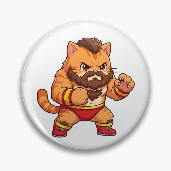 Item preview, Cute Wrestling Cat Fighter Cartoon designed and sold by CuteKats.