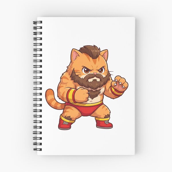 Item preview, Cute Wrestling Cat Fighter Cartoon designed and sold by CuteKats.