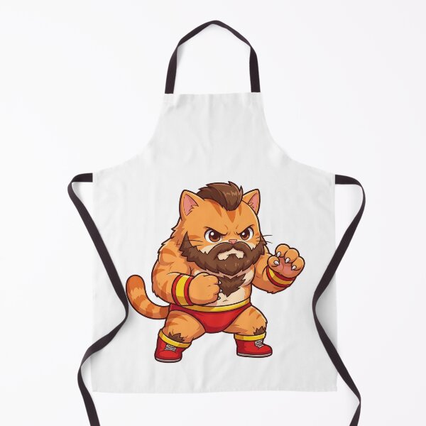 Item preview, Cute Wrestling Cat Fighter Cartoon designed and sold by CuteKats.