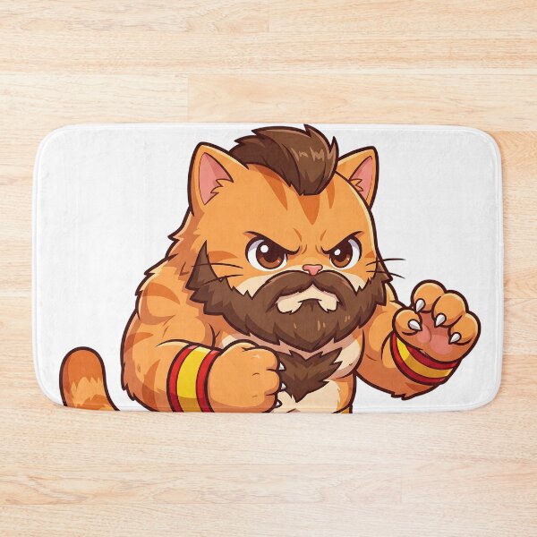 Item preview, Cute Wrestling Cat Fighter Cartoon designed and sold by CuteKats.