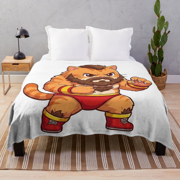 Item preview, Cute Wrestling Cat Fighter Cartoon designed and sold by CuteKats.