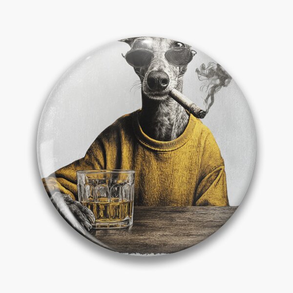 Item preview, Vintage Smoking Whippet Funny Dog Father's Day designed and sold by otaku.edwardj.