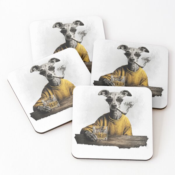 Item preview, Vintage Smoking Whippet Funny Dog Father's Day designed and sold by otaku.edwardj.