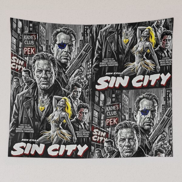 Item preview, Basin City Noir: Sin City Broadstroke Oil Art designed and sold by Art's Diner.