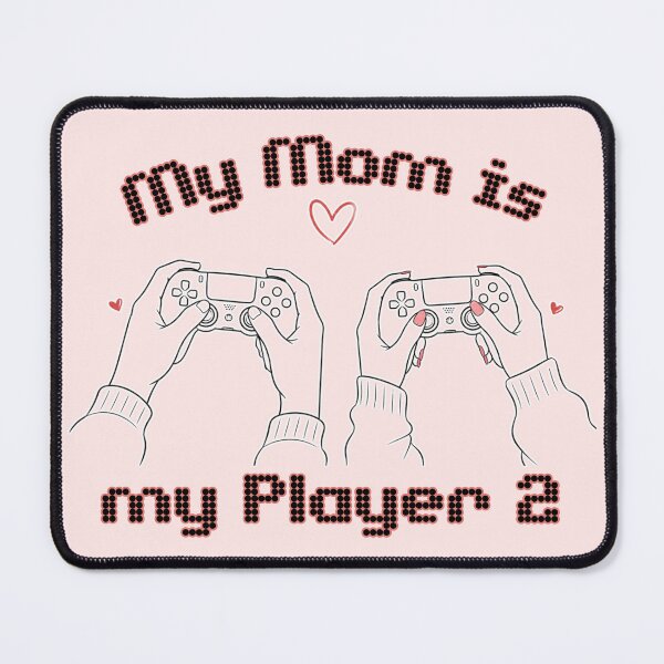 Item preview, Gamer Mother's Day – Minimalist design with heart-shaped controllers | Love mom Player 2 designed and sold by Love&Geek.