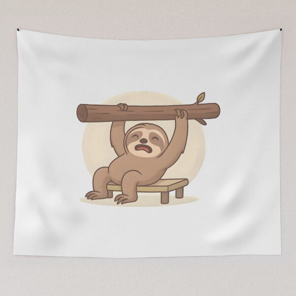 Item preview, Sloth Progress Is Still Progress - Funny Gym Design designed and sold by Mouad-Doadi.
