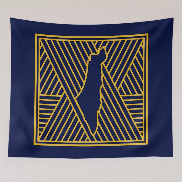 Item preview, All Freedom Roads Lead to Palestine, Palestinian Map In Pattern Design - yellow designed and sold by Hurriyyatee.