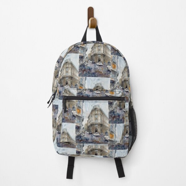 Item preview, Milan Rainy Street Watercolor designed and sold by caracatita75.