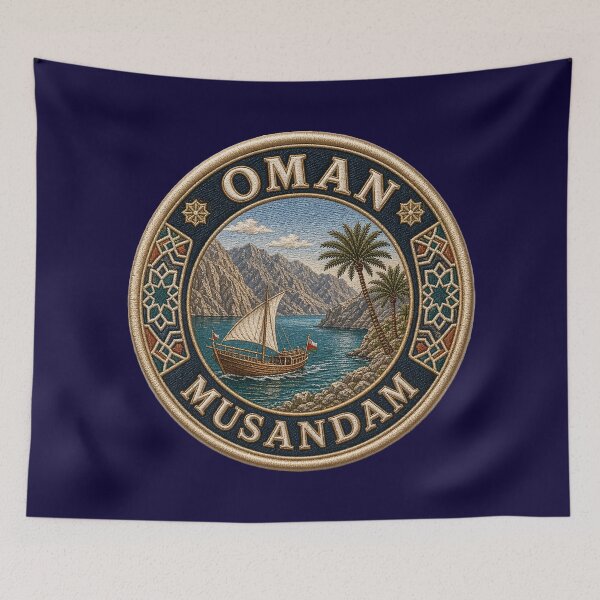 Item preview, Musandam, Oman – Dhow, fjord coast & mountain range designed and sold by Girih.