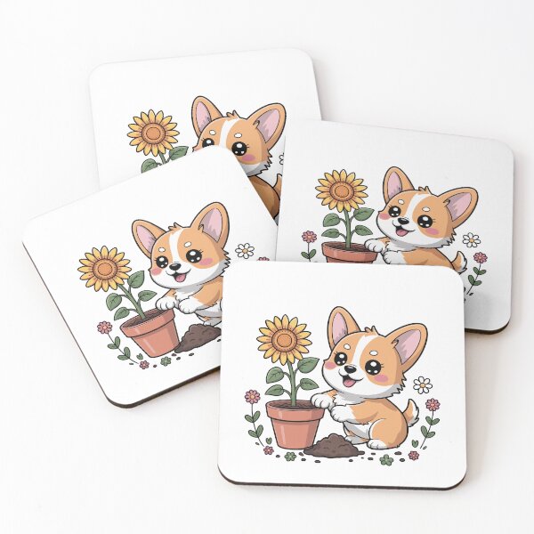 Item preview, Corgi with Sunflower designed and sold by jkrphoto.