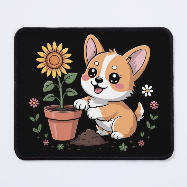 Item preview, Corgi with Sunflower designed and sold by jkrphoto.