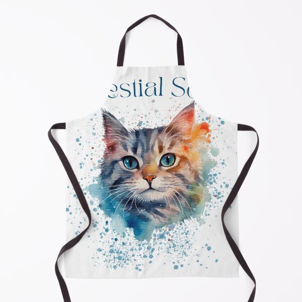 Item preview, Ethereal Cosmic Cat Watercolor Illustration designed and sold by QuirkyCloud Designs.