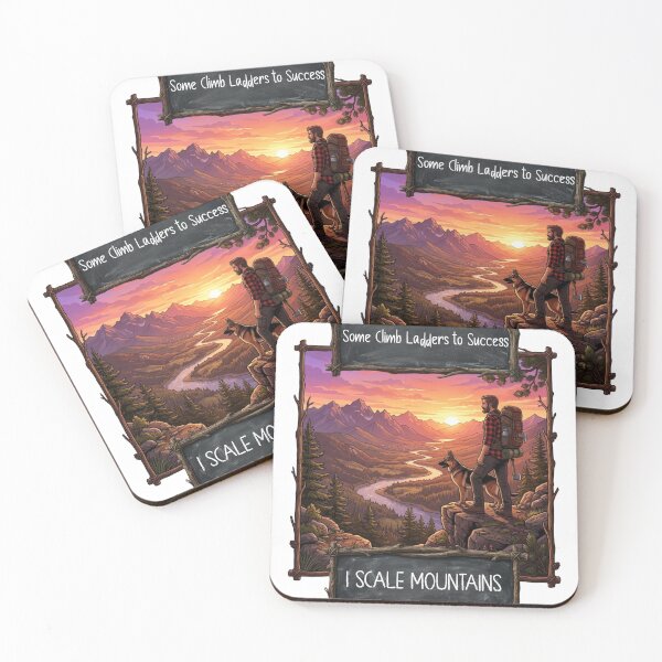 Item preview, Some Climb Ladders to Success, I Scale Mountains  designed and sold by DispersedHQ.