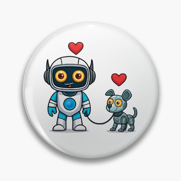 Item preview, Cute Robot & Robodog designed and sold by Digitaload.