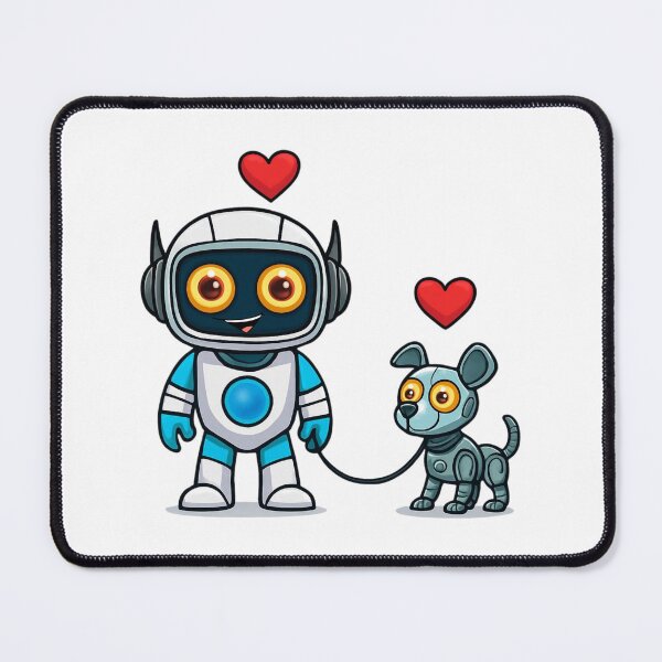 Item preview, Cute Robot & Robodog designed and sold by Digitaload.