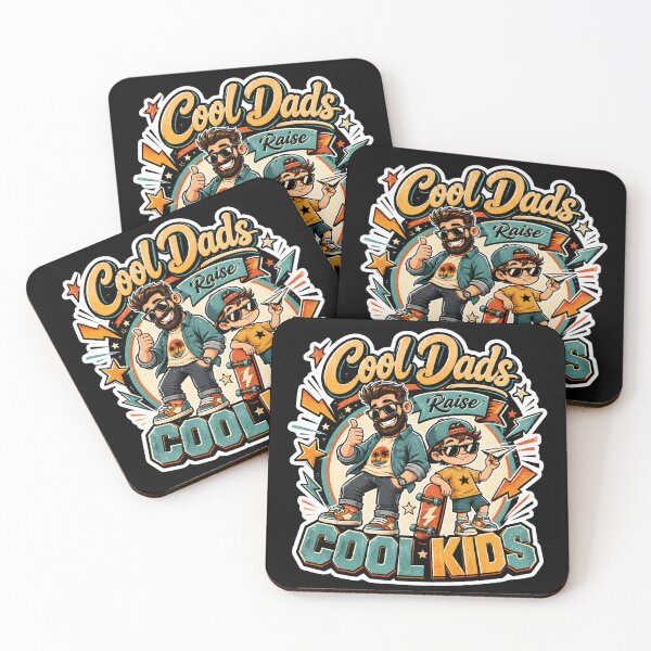 Item preview, Cool Dads Raise Cool Kids - Funny Retro  Graphic designed and sold by Winakuart.
