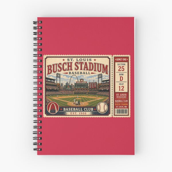 Item preview, St. Louis Baseball Vintage Ticket Stub Busch Stadium Retro Ballpark Design designed and sold by GhostDawgs.