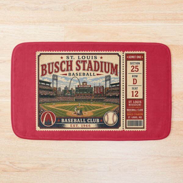 Item preview, St. Louis Baseball Vintage Ticket Stub Busch Stadium Retro Ballpark Design designed and sold by GhostDawgs.