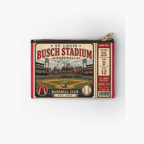 Item preview, St. Louis Baseball Vintage Ticket Stub Busch Stadium Retro Ballpark Design designed and sold by GhostDawgs.