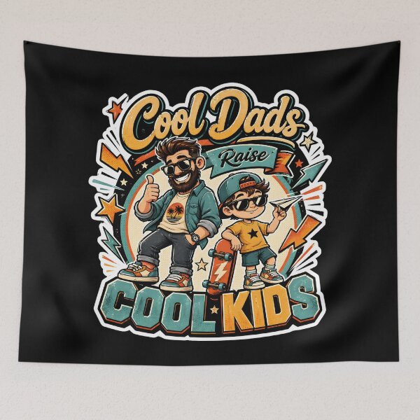 Item preview, Cool Dads Raise Cool Kids - Funny Retro  Graphic designed and sold by Winakuart.