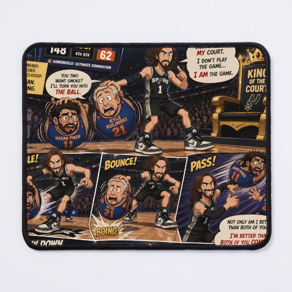 Item preview, Ultimate Commentator Basketball Showdown: Asmongold, Hasan Piker, Kyle Kulinski  designed and sold by Uniqueartai.