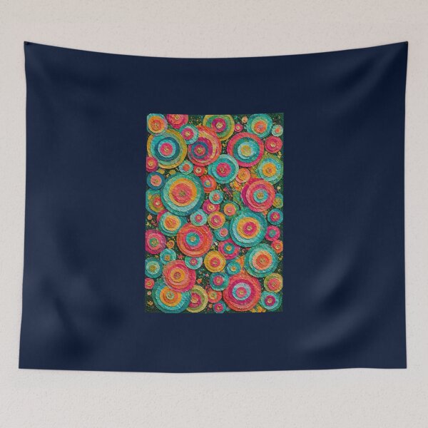 Item preview, navy circles designed and sold by Christina Lumenara.