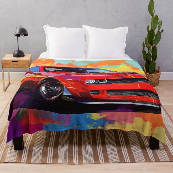 Item preview, Digital Pop Art Painting – Red Challenger SRT designed and sold by AutoPopStudio.