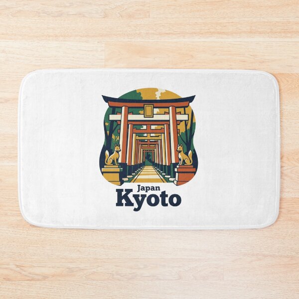 Item preview, Kyoto Fushimi Inari Bold Retro Travel Art designed and sold by Inkworksbyshery.