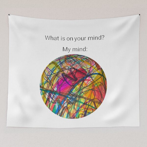 Item preview, What Is On Your Mind? Funny Gift For Dreamers designed and sold by MiraAmiStudio.