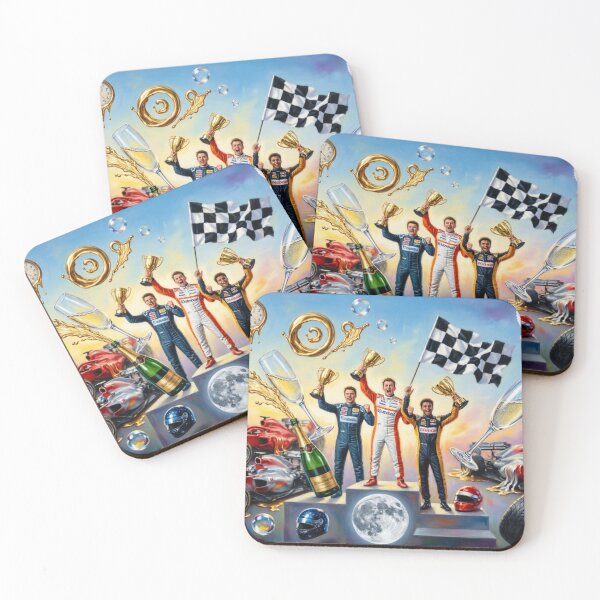 Item preview, F1 Podium Dream – Surrealist Oil Painting designed and sold by ticzla95.
