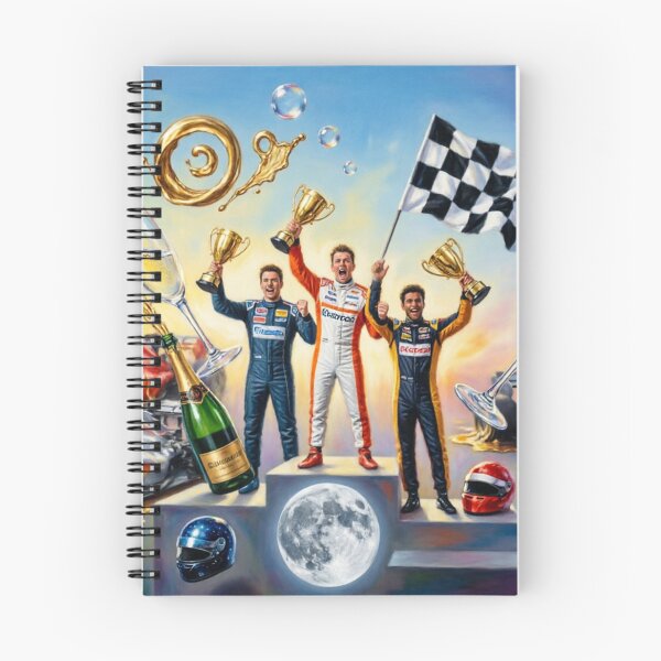 Item preview, F1 Podium Dream – Surrealist Oil Painting designed and sold by ticzla95.