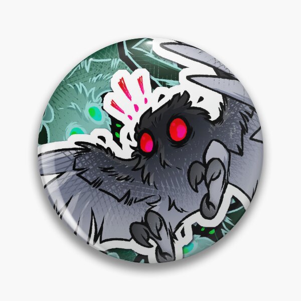 Item preview, Mothman | Cryptid Cartoon Sticker designed and sold by CFaheyArts.