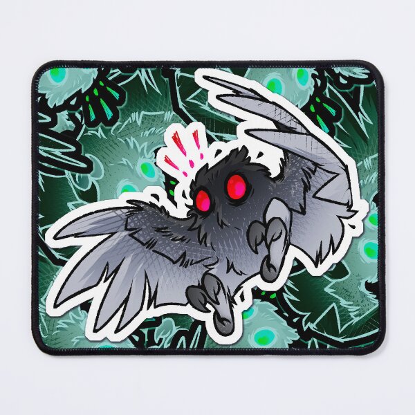Item preview, Mothman | Cryptid Cartoon Sticker designed and sold by CFaheyArts.