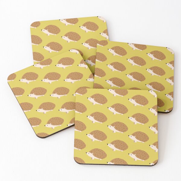 Item preview, Cute hedgehogs on yellow designed and sold by Jennifer Ladd.