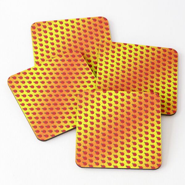 Item preview, Radiant Ladybug Pattern - Golden Glow designed and sold by Lainey1978.