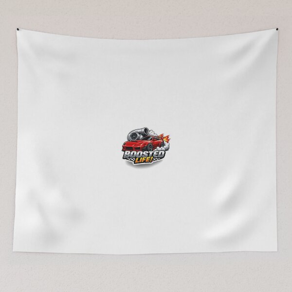 Item preview, Red Turbo Drift Car Boosted Life Sticker designed and sold by AuraAuto.