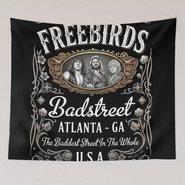 Item preview, Freebirds Badstreet USA Whiskey Label Tribute Professional Wrestling GraphicThe  designed and sold by The Irish Whip.