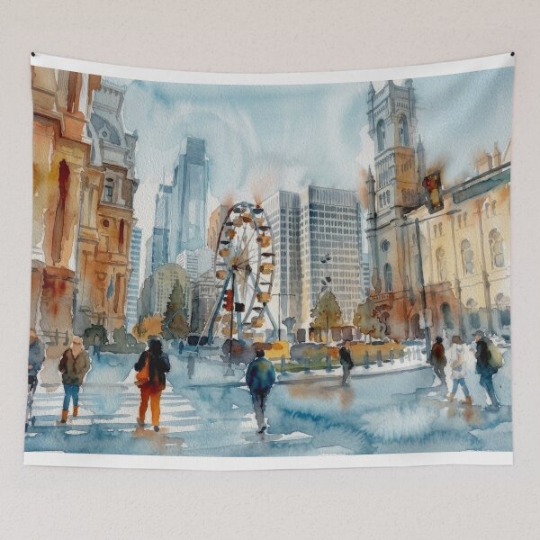 Item preview, Philly Broad Street Crossing designed and sold by caracatita75.