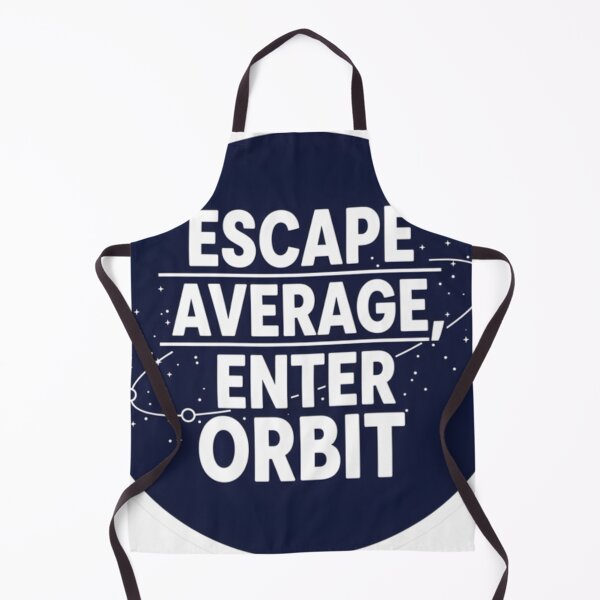 Item preview, Escape Average Enter Orbit – Space Motivation Typography Design designed and sold by Altair_.