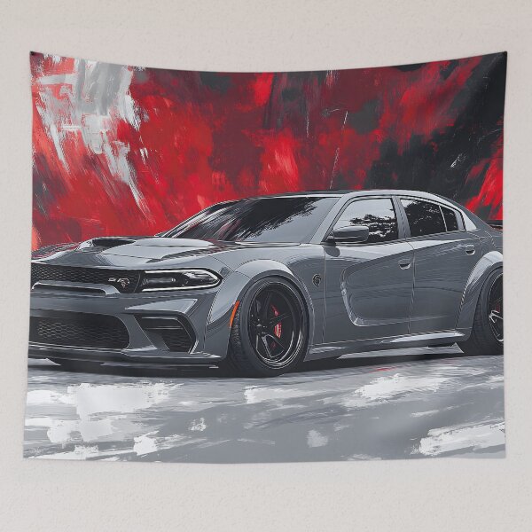 Item preview, Gunmetal Grey Charger SRT – Pop Art Edition IX designed and sold by AutoPopStudio.