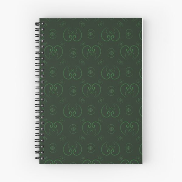 Item preview, Pattern with grass-colored snakes grouped in the shape of hearts designed and sold by Cherevan.