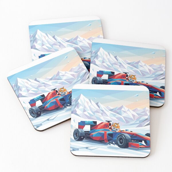 Item preview, Tiger F1 – Low Poly Geometric Racing Art designed and sold by ticzla95.
