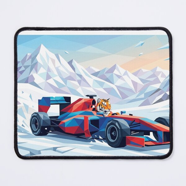 Item preview, Tiger F1 – Low Poly Geometric Racing Art designed and sold by ticzla95.