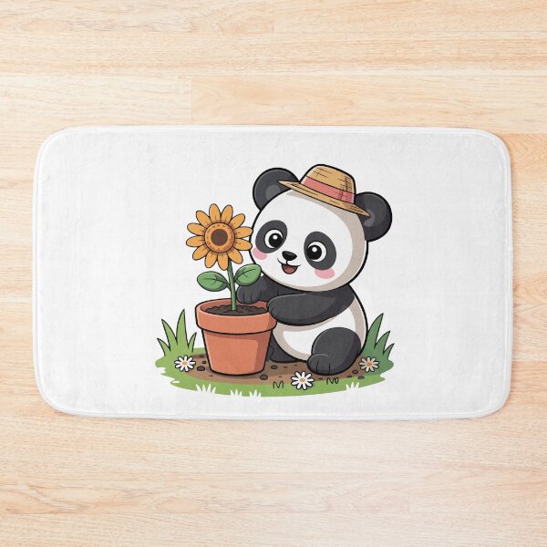 Item preview, Panda Planting a Sunflower designed and sold by jkrphoto.