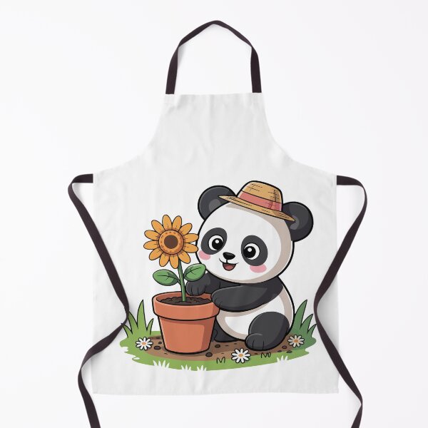 Item preview, Panda Planting a Sunflower designed and sold by jkrphoto.