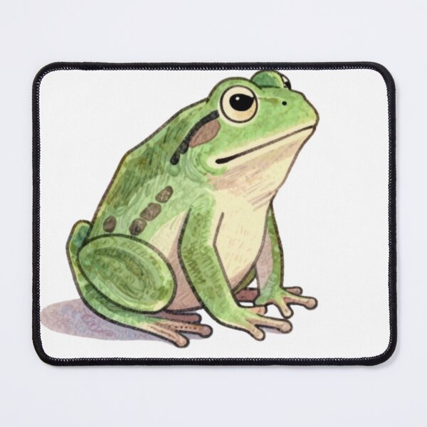 Item preview, Emotional Frog Watching Sunset Relatable Meme Sticker designed and sold by Modefissi.