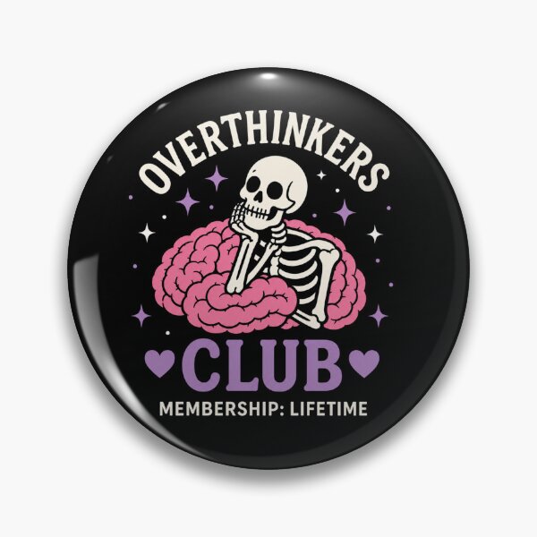 Item preview, Overthinkers Club Mental Health designed and sold by Midnight Mood.