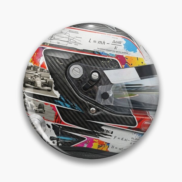 Item preview, F1 Helmet Collage – Mixed Media Racing Art designed and sold by ticzla95.