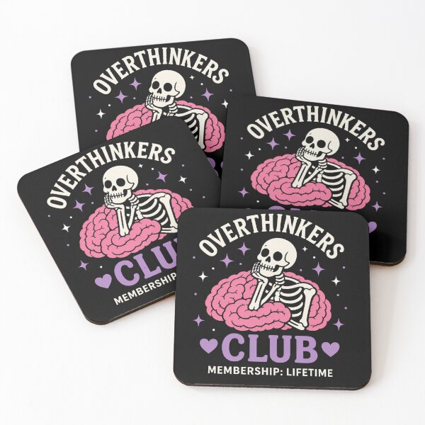 Item preview, Overthinkers Club Mental Health designed and sold by Midnight Mood.